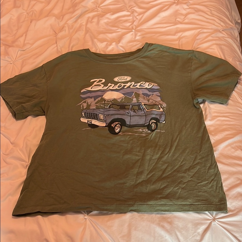 Ford Bronco Official Licensed Green T-Shirt